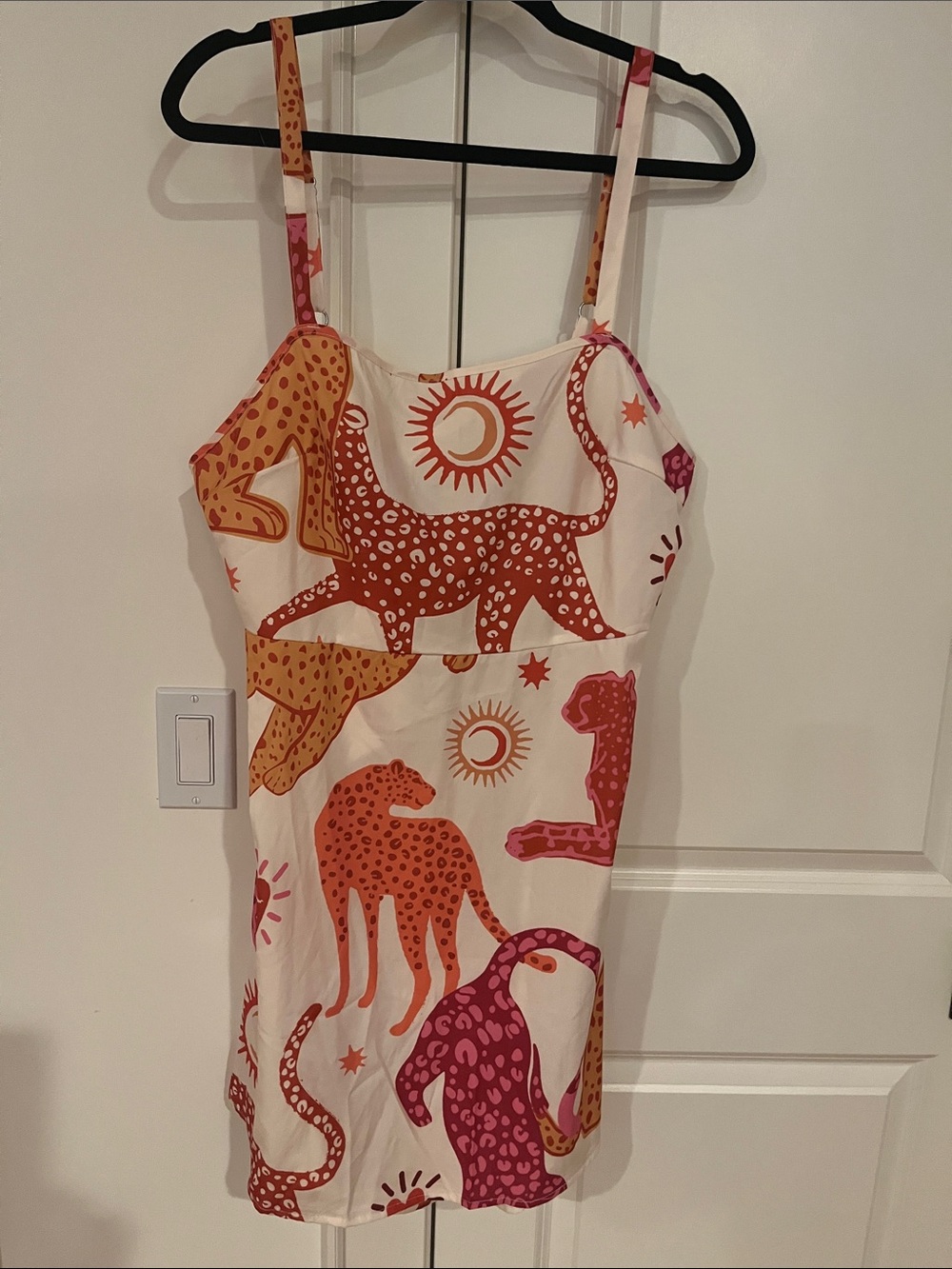 ❤️ 6 for 20 ❤️  Leopard & Sun Print Strappy minidress size 1x